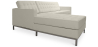Buy Design Corner Sofa Kanel - Left Angle - Faux Leather Ivory 15184 with a guarantee
