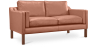 Buy Scandinavian design Design Sofa 2212 (2 seats) - Faux Leather Light brown 13915 in the Europe