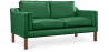 Buy Scandinavian design Design Sofa 2212 (2 seats) - Faux Leather Green 13915 - prices