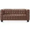 Buy Design Sofa Lukus (2 seats) - Premium Leather Chocolate 13253 home delivery