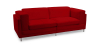 Buy Cava Design Sofa (2 seats) - Faux Leather Red 16611 with a guarantee