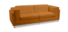 Buy Cava Design Sofa (2 seats) - Faux Leather Pastel orange 16611 - prices