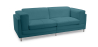 Buy Cava Design Sofa (2 seats) - Faux Leather Blue 16611 - in the EU
