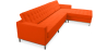 Buy Design Corner Sofa Kanel  - Right Angle - Premium Leather Orange 15185 - in the EU