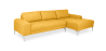 Buy Design Corner Sofa (5 seats) - Left Angle - Fabric Yellow 26730 - prices