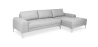 Buy Design Corner Sofa (5 seats) - Left Angle - Fabric Light grey 26730 at MyFaktory