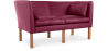 Buy Design Sofa 2214 (2 seats) - Faux Leather Mauve 13918 - in the EU