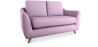 Gustavo Scandinavian Style Sofa - Fabric - Mauve