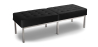 Buy Kanel Bench (3 seats) - Faux Leather Black 13216 - in the EU