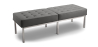 Buy Kanel Bench (3 seats) - Faux Leather Dark grey 13216 in the Europe