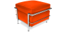 Buy SQUAR Footrest (Ottoman) - Premium Leather Orange 13419 - in the EU