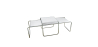 Buy Lazo Coffee Table - Wood and Steel  White 13310 - prices