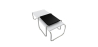 Buy Lazo Coffee Table - Wood and Steel  White / Black 13310 at MyFaktory