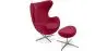 Buy Bold Chair with Ottoman - Fabric Red 13657 in the Europe