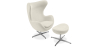 Buy Bold Chair with Ottoman - Fabric Ivory 13657 - in the EU