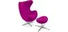 Buy Bold Chair with Ottoman - Fabric Fuchsia 13657 - prices
