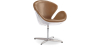 Buy Swin Aviator Armchair - Premium Leather Brown 25626 - prices