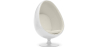 Buy Armchair Ele Chair - White exterior - Faux Leather Ivory 13193 - prices