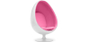 Buy Armchair Ele Chair - White exterior - Faux Leather Pink 13193 in the Europe
