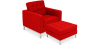 Buy Kanel Armchair with Matching Ottoman - Cashmere Red 16513 in the Europe
