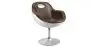 Buy Aviator Style Design Swivel Armchair - Upholstered in PU Brown 25622 - in the EU
