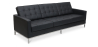 Buy Design Sofa Kanel  (3 seats) - Premium Leather Black 13247 - in the EU