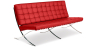 Buy City Sofa (3 seats) - Premium Leather Red 13266 in the Europe