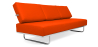 Buy Sofa Bed SQUAR (Convertible)  - Premium Leather Orange 14622 - in the EU
