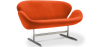 Buy Swin Sofa (2 seats) - Fabric Orange 13911 - prices