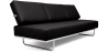 Buy Sofa Bed SQUAR (Convertible) - Faux Leather Black 14621 - prices