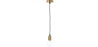 Buy Design hanging lamp - Edison Style Gold 58545 - in the EU