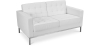 Buy Design Sofa Kanel (2 seats) - Premium Leather White 13243 - prices