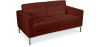 Buy Design Sofa Kanel (2 seats) - Premium Leather Chocolate 13243 - prices