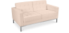 Buy Design Sofa Kanel (2 seats) - Premium Leather Ivory 13243 at MyFaktory
