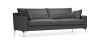 Buy Design Living-room Sofa - 3 seats - Fabric Dark grey 26729 - in the EU
