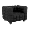 Buy Armchair Living Room Vegan Leather - Lukus Black 13187 - in the EU