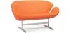 Buy Scandinavian design Swin Sofa (2 seats) - Faux Leather Orange 13912 - in the EU