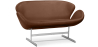 Buy Scandinavian design Swin Sofa (2 seats) - Faux Leather Chocolate 13912 - in the EU