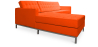 Buy Design Corner Sofa Kanel - Left Angle - Premium Leather Orange 15186 - in the EU