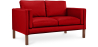 Buy Design Sofa 2332 (2 seats) - Faux Leather Red 13921 - in the EU