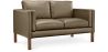 Buy Design Sofa 2332 (2 seats) - Faux Leather Taupe 13921 - in the EU