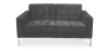 Buy 2 seats Sofa Kanel - Fabric Dark grey 13241 home delivery