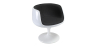 Buy Lounge Chair - White Design Chair - Fabric Upholstery - Brandy Black 13158 - in the EU
