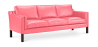 Buy Design Sofa 2213 (3 seats) - Faux Leather Pink 13927 - in the EU