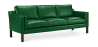 Buy Design Sofa 2213 (3 seats) - Faux Leather Green 13927 in the Europe