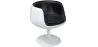 Buy Lounge Chair - White Designer Chair - Upholstered in Leather - Brandy Black 13159 - in the EU