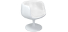 Buy Lounge Chair - White Designer Chair - Upholstered in Leather - Brandy White 13159 - prices