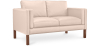 Buy Design Sofa 2332 (2 seats) - Premium Leather Ivory 13922 - prices