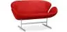 Buy Design Sofa - Swin Sofa (2 seats) - Premium Leather Red 13913 in the Europe