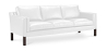 Buy Design Sofa 2213 (3 seats) - Premium Leather White 13928 - prices